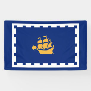 Quebec City Flag (Québec, Canada) Spandoek