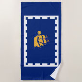 Quebec City Flag (Québec, Canada) Strandlaken (Voorkant)