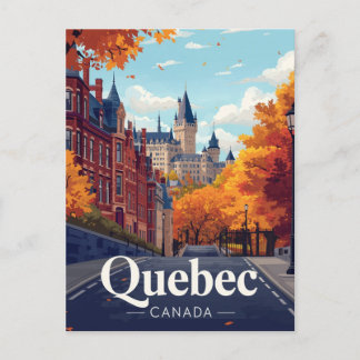 Quebec City Kasteel Hotel Landmark Briefkaart