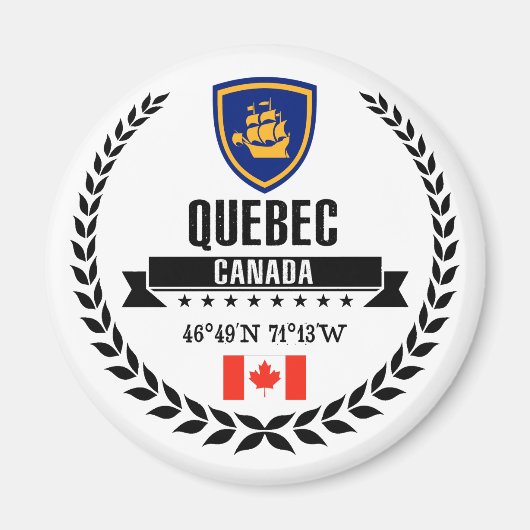 Quebec City Magneet (Voorkant)