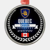 Quebec City Metalen Ornament (Voorkant)