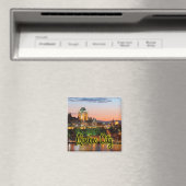 Quebec City-nacht Magneet (Insitu (Vaatwasser))