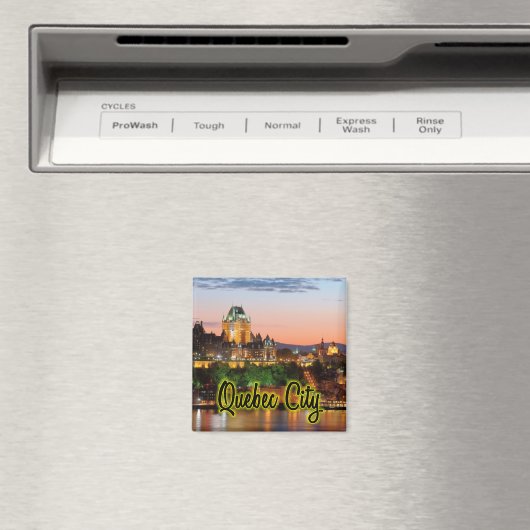 Quebec City-nacht Magneet (Insitu (Vaatwasser))