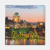 Quebec City-nacht Magneet (Voorkant)