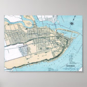 Quebec City Plattegrond 1906 Poster (Voorkant)