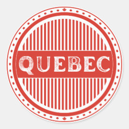 Quebec City Pride Embleem – Canadese identiteit Ronde Sticker
