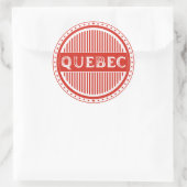 Quebec City Pride Emblem – Canadian Identity Ronde Sticker (Tas)