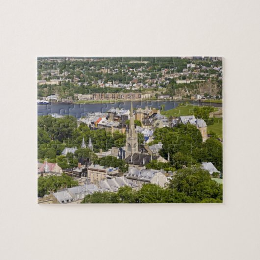 Quebec City, Quebec, Canada. Naar beneden kijkend Legpuzzel (Horizontaal)