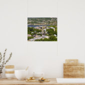 Quebec City, Quebec, Canada. Naar beneden kijkend Poster (Keuken)