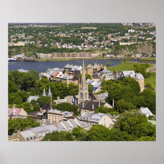 Quebec City, Quebec, Canada. Naar beneden kijkend Poster (Voorkant)