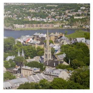 Quebec City, Quebec, Canada. Neerkijkend op de Tegeltje