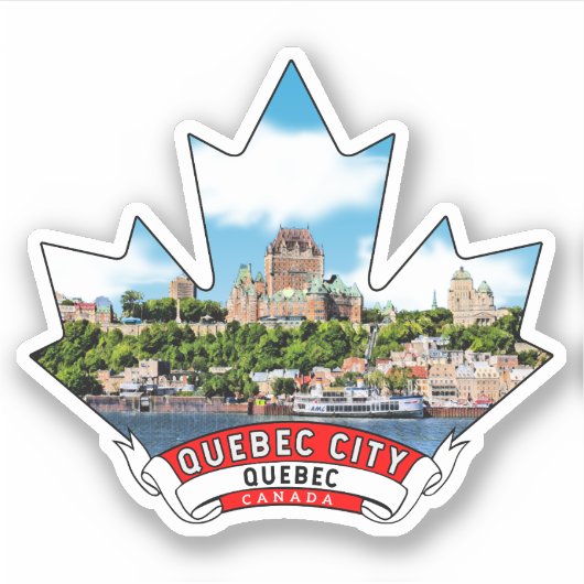 Quebec City, Quebec Canada Sticker (Voorkant)