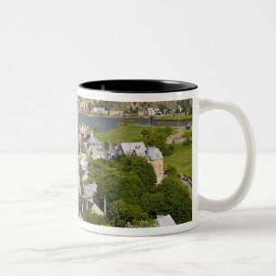 Quebec City, Quebec, Canada. Uitkijkend op de Tweekleurige Koffiemok