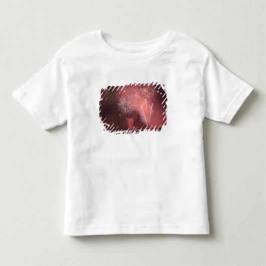 Quebec City, Quebec, Canada. Vuurwerk bij Parc 2 Kinder Shirts (Voorkant)