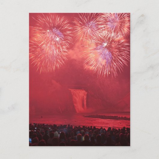 Quebec City, Quebec, Canada. Vuurwerk bij Parc Briefkaart (Voorkant)