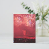 Quebec City, Quebec, Canada. Vuurwerk bij Parc Briefkaart (Staand voorkant)