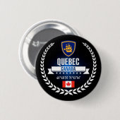 Quebec City Ronde Button 5,7 Cm (Voorkant /achterkant)