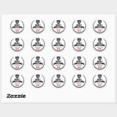 Quebec City Ronde Sticker (Vel)