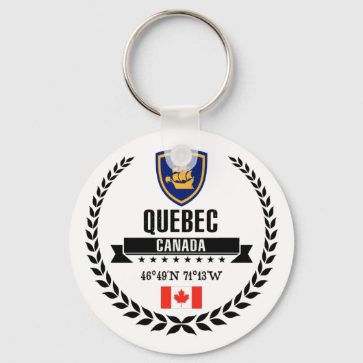 Quebec City Sleutelhanger (Voorkant)