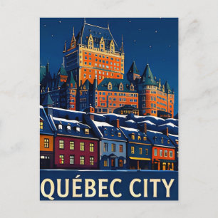 🏰 QUÉBEC CITY — Sprookjesachtige Straten Na Donke Briefkaart