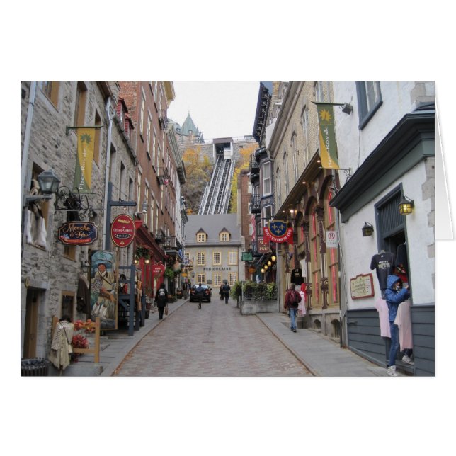 Quebec City Street (Voorkant Horizontaal)