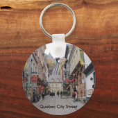 Quebec City Street Sleutelhanger (Voorkant)