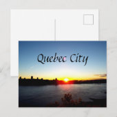 Quebec City Sunset Briefkaart (Voorkant / Achterkant)