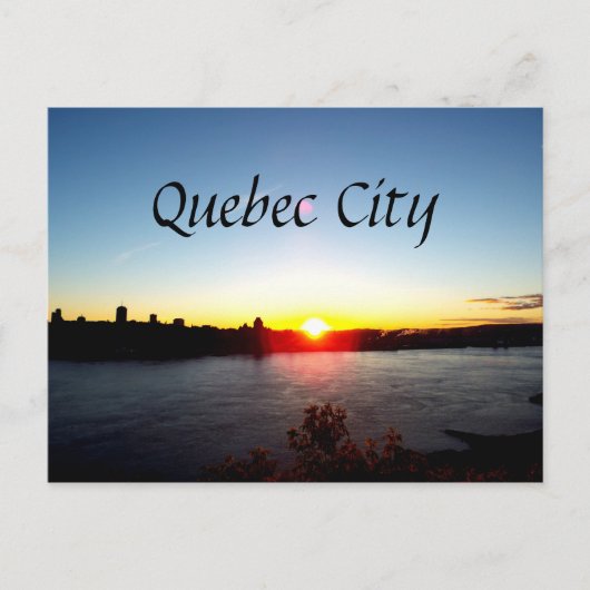 Quebec City Sunset Briefkaart (Voorkant)