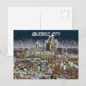 QUEBEC CITY TRAVEL BRIEFKAART (Voorkant / Achterkant)