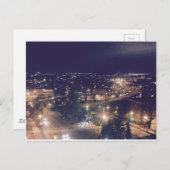 Quebec City van 's nachts Briefkaart (Voorkant / Achterkant)