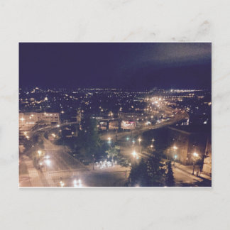 Quebec City van 's nachts Briefkaart