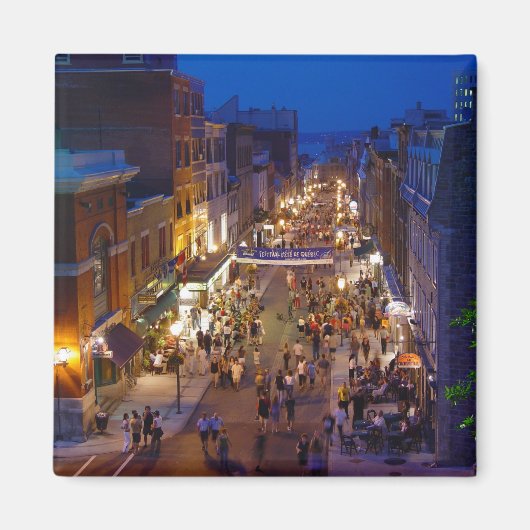Quebec City Zomerfestival Rue Saint-Jean Magnet (Voorkant)