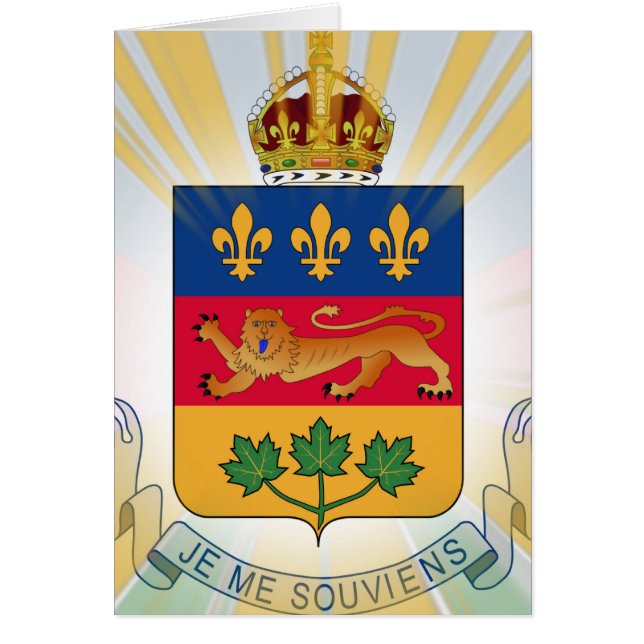 Quebec Coat of Arms (Voorkant)