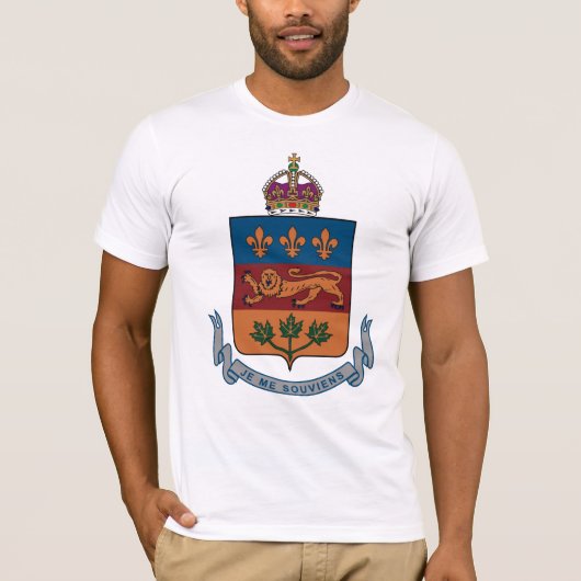 Quebec Coat of Arms (alternatief) T-shirt (Voorkant)