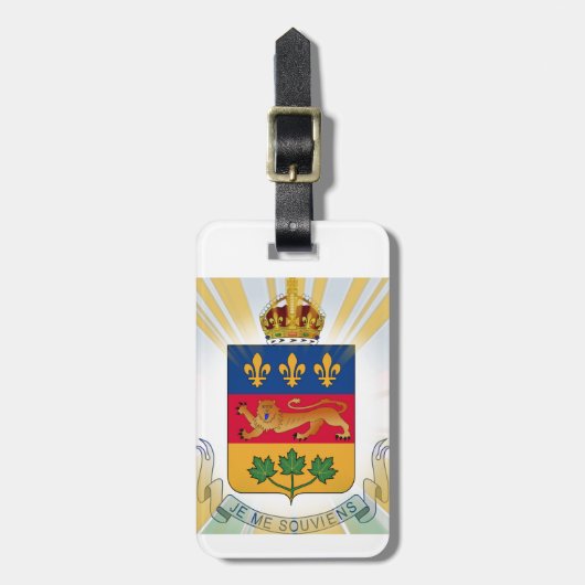 Quebec Coat of Arms Bagagelabel (Voorkant verticaal)