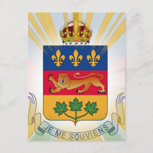 Quebec Coat of Arms Briefkaart