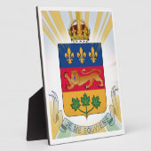 Quebec Coat of Arms Fotoplaat (Zijkant)