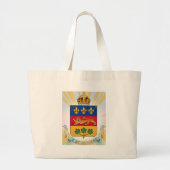 Quebec Coat of Arms Grote Tote Bag (Voorkant)