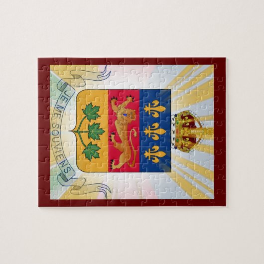Quebec Coat of Arms Legpuzzel (Horizontaal)