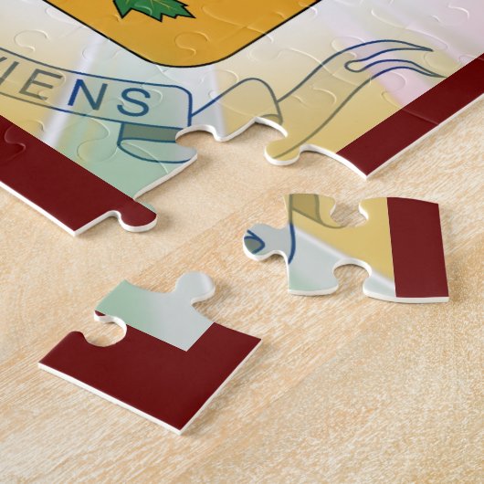 Quebec Coat of Arms Legpuzzel (Zijkant)