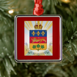Quebec Coat of Arms Metalen Ornament