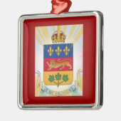 Quebec Coat of Arms Metalen Ornament (Links)