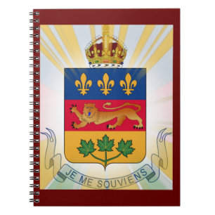 Quebec Coat of Arms Notitieboek