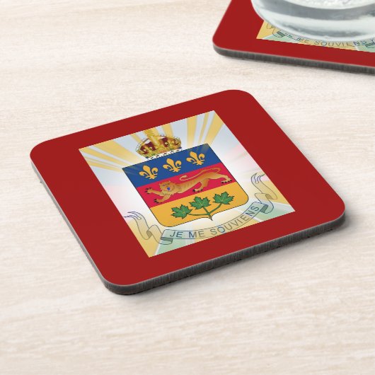 Quebec Coat of Arms Onderzetter (Linkerzijde)