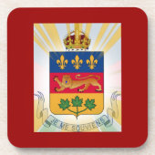 Quebec Coat of Arms Onderzetter (Voorkant)