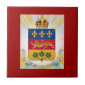 Quebec Coat of Arms Tegeltje (Voorkant)