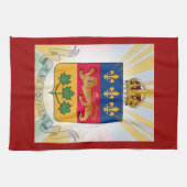 Quebec Coat of Arms Theedoek (Horizontaal)