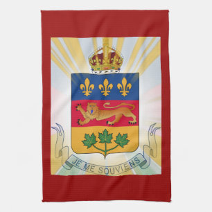 Quebec Coat of Arms Theedoek