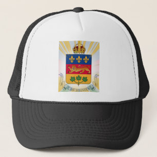 Quebec Coat of Arms Trucker Pet