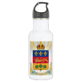 Quebec Coat of Arms Waterfles (Voorkant)